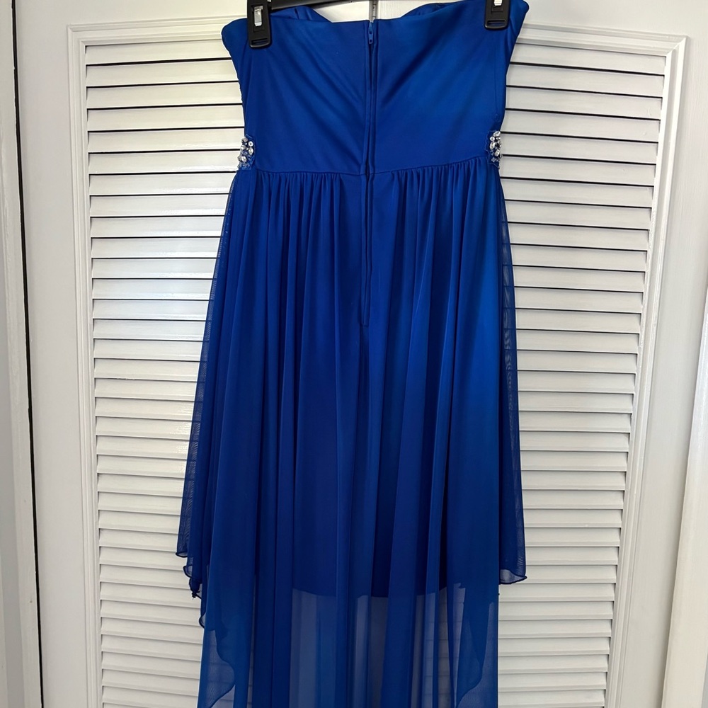 Deb Royal Blue High Low Dress